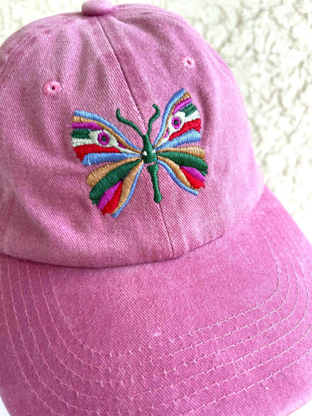 Embroidered Butterfly Ball Cap