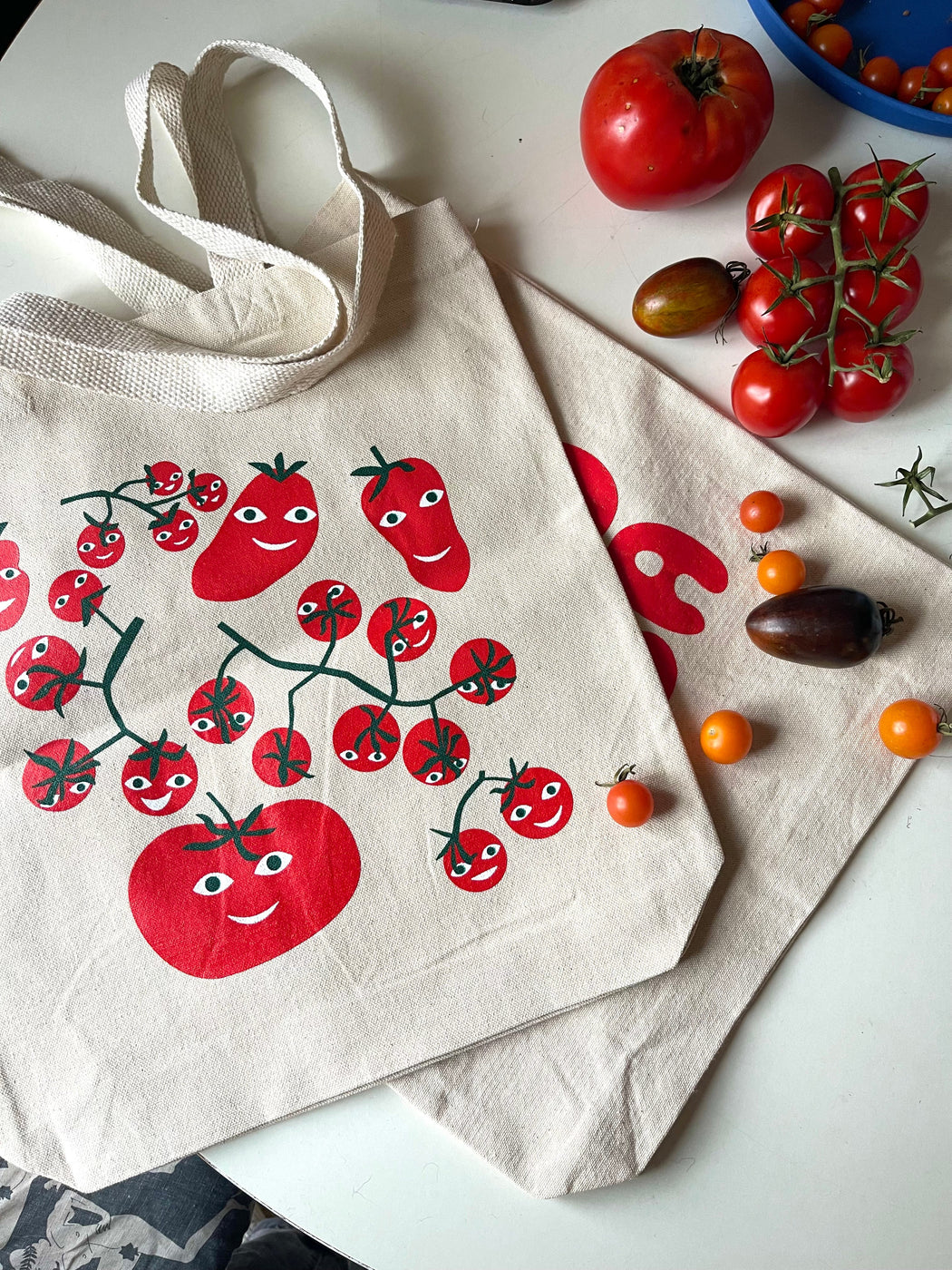 Happy Hot Tomatoes Tote Bag