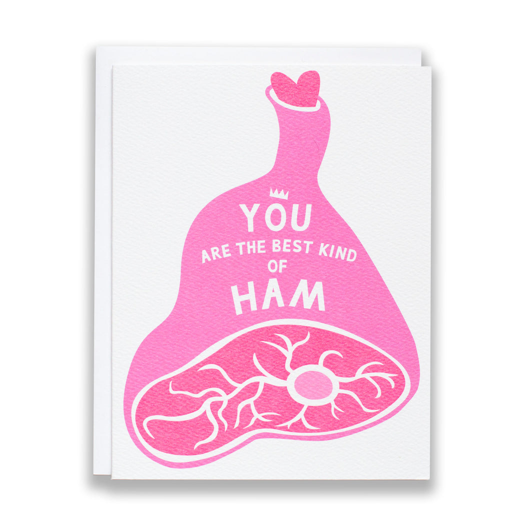 Proscuitto Leg / Ham it Up Note Card / Best Ham / Humorous Congratulations Card